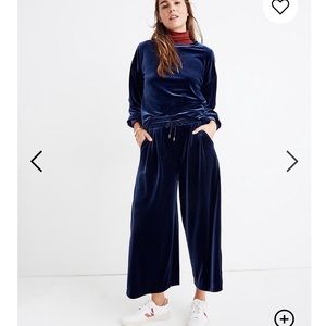 Madewell stretch velvet Huston velvet pants